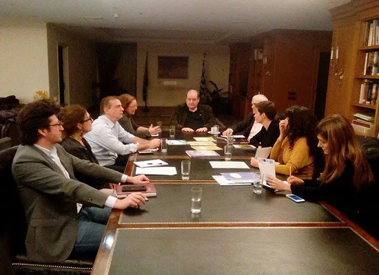 Συνάντηση του Νίκου Φίλη με την Γερμανίδα Ευρωβουλευτή Σκα Κέλλερ για την εκπαίδευση των προσφύγων