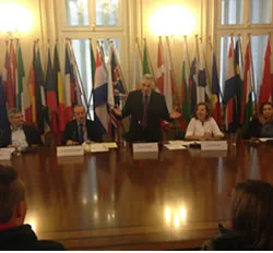 04-12-15 Ο Υφυπουργός Παιδείας, Έρευνας και Θρησκευμάτων στην εκδήλωση του Γραφείου του Ευρωπαϊκού Κοινοβουλίου στην Ελλάδα για το Βραβείο Ζαχάρωφ 2015