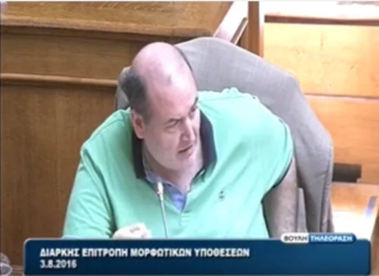 Ο Νίκος Φίλης στην Επιτροπή Μορφωτικών κατά την 3η και τελευταία μέρα της συζήτησης του Σ/Ν του υπουργείου