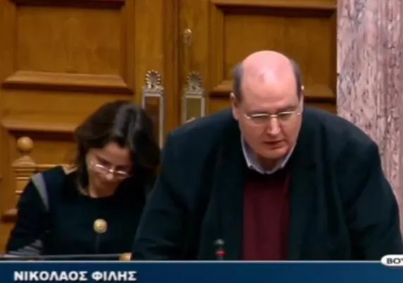 Απάντηση του υπουργού, Νίκου Φίλη, σε επίκαιρη ερώτηση στη Βουλή