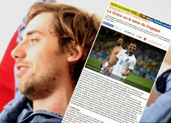Απίστευτοι ύμνοι Γάλλου αθλητικογράφου για την εθνική: “Όσο κρατάει το Μουντιάλ έχουμε πάντα δυο ομάδες στην καρδιά μας. Τη μία γιατί είναι η δική μας. Την άλλη γιατί είναι η Ελλάδα”