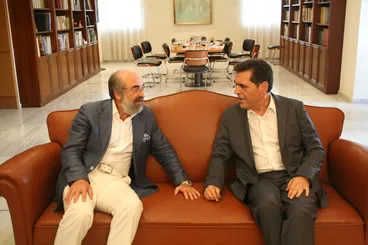 17-07-14 Συνάντηση του Υφυπουργού Παιδείας Αλέξανδρου Δερμεντζόπουλου με τον Δήμαρχο Αλεξανδρούπολης Ευάγγελο Λαμπάκη