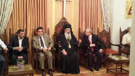 04-09-14 Ευχές στον Μητροπολίτη Αλεξανδρουπόλεως Άνθιμο από τον Υφυπουργό Παιδείας και Θρησκευμάτων κ. …