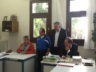 03-10-14 Επίσκεψη Υπουργού Παιδείας και Θρησκευμάτων, Ανδρέα Λοβέρδου σε σχολείο στη Ζαγορά Πηλίου