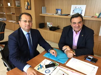 15-10-14 Συνάντηση Υφυπουργού Παιδείας και Θρησκευμάτων Γεώργιου Στύλιου με τον Πρόεδρο της Εθνικής Ολυμπιακής Ακαδημίας …