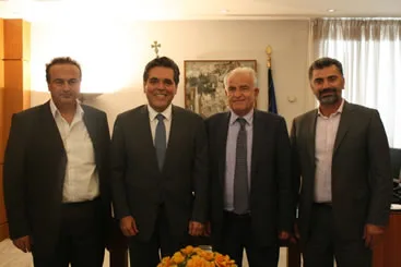 16-10-14 Συνάντηση ΥΦΥΠΑΙΘ Αλέξανδρου Δερμεντζόπουλου με το Διοικητικό Συμβούλιο της ΔΙΣΥΠΕ