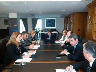 03-11-14 Συνάντηση Υπουργού Παιδείας και Θρησκευμάτων, Ανδρέα Λοβέρδου με την Υφυπουργό Πολιτισμού, Άντζελα Γκερέκου