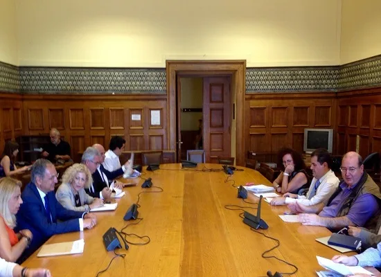 Συνάντηση Νίκου Φίλη και Σίας Αναγνωστοπούλου με τον Υπουργό Παιδείας και Πολιτισμού της Κύπρου