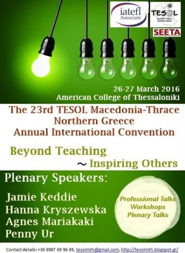 23nd TESOL Macedonia Thrace Northern Greece Annual International Convention Program