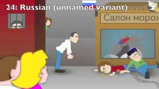 The English Language In 30 Accents (Animated)