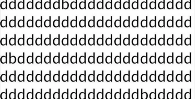 Τεστ όρασης: Έχεις 30 δευτερόλεπτα να βρεις όλα τα “b”