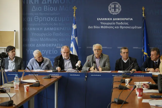 Συνέντευξη τύπου της πολιτικής ηγεσίας του υπουργείου και προγραμματικές δηλώσεις – Γαβρόγλου: Αυτοαξιολόγηση
