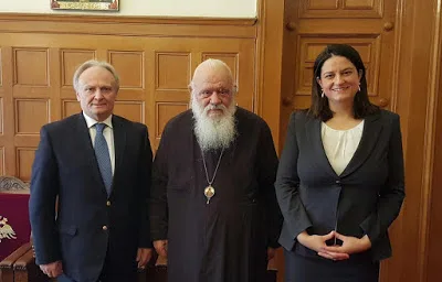 Ο Αρχιεπίσκοπος ενημέρωσε τους υπεύθυνους παιδείας της ΝΔ για την πορεία του διαλόγου Εκκλησίας – Πολιτείας για τα Θρησκευτικά