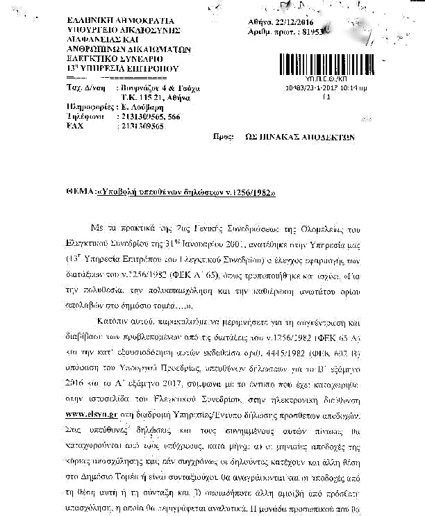 ΥΠΟΒΟΛΗ ΥΠΕΥΘΥΝΩΝ ΔΗΛΩΣΕΩΝ ΠΡΟΣΘΕΤΩΝ ΑΠΟΔΟΧΩΝ ΑΠΟ ΔΗΜΟΣΙΟΥΣ ΥΠΑΛΛΗΛΟΥΣ ΟΙ ΟΠΟΙΟΙ ΚΑΤΕΧΟΥΝ ΚΑΙ 2η ΘΕΣΗ ΣΤΟ ΔΗΜΟΣΙΟ Ή ΕΙΝΑΙ ΣΥΝΤΑΞΙΟΥΧΟΙ