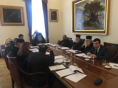 Σύσκεψη στην Κύπρο του Πατριάρχη Ιεροσολύμων Θεόφιλου με τον εκπρόσωπο του Πατριάρχη Αντιοχείας, Επίσκοπο Πύργου Ηλία