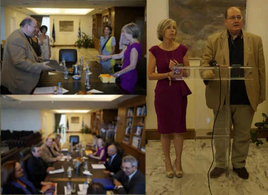 Κοινές δηλώσεις του Νίκου Φίλη και της υπουργού Παιδείας της Ιταλίας Stefania Giannini