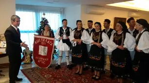 22-12-14 Κάλαντα στο Υπουργείο Παιδείας και Θρησκευμάτων