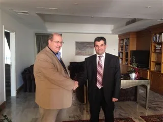 20-11-15 Συνάντηση ΥΠΠΕΘ Νίκου Φίλη με πρέσβεις Γαλλίας Γεωργίας και Ρουμανίας