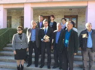 20-11-14 Συναντήσεις Υπουργού Παιδείας και Θρησκευμάτων Ανδρέα Λοβέρδου στο Αργυρόκαστρο