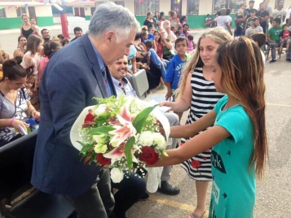 Επίσκεψη του Θεοδόση Πελεγρίνη στο 7ο Δημοτικό σχ. Νέας Ζωής Ασπροπύργου