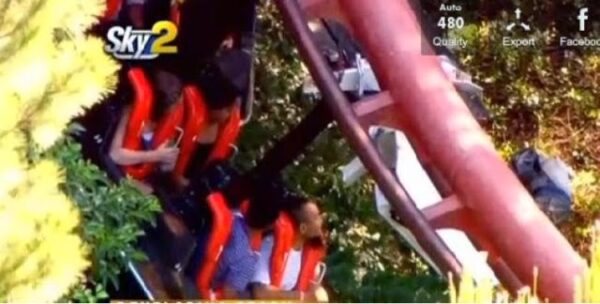 Ατύχημα σε λούνα παρκ – Δώδεκα άτομα κρεμάστηκαν στον αέρα