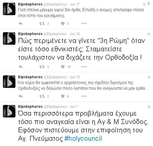 Αιχμηρά tweets του Προύσης Ελπιδοφόρου για την Εκκλησία της Ρωσίας