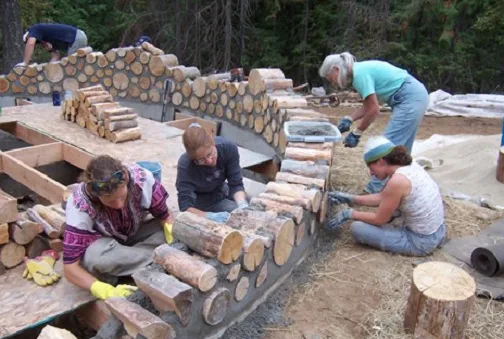 Δείτε τι έφτιαξε μια οικογένεια από κορμούς δέντρων! (φωτό)