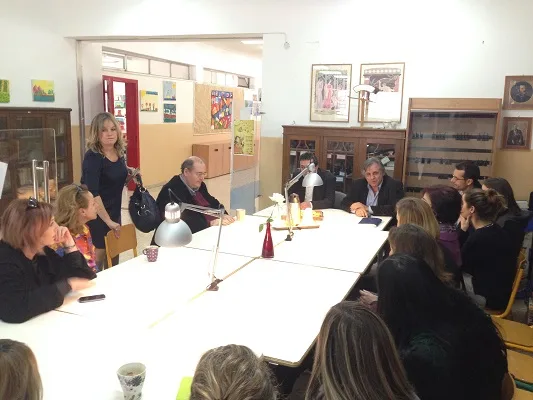 Επίσκεψη του Υπουργού Νίκου Φίλη στο 13ο  Δημοτικό Σχολείο Παγκρατίου