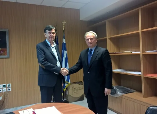Συνάντηση του Υφυπουργού Παιδείας Δημήτρη  Μπαξεβανάκη με τον Αν. Τομεάρχη Παιδείας Νέας Δημοκρατίας Ιωάννη  Ανδριανό