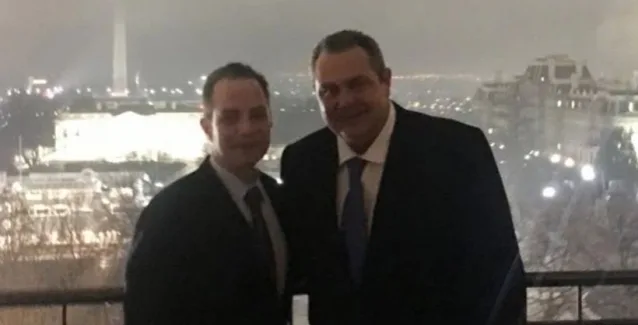 Τον προσωπάρχη του Λευκού Οίκου συνάντησε ο Καμμένος – Συζήτησαν για τα ανοικτά ελληνικά θέματα