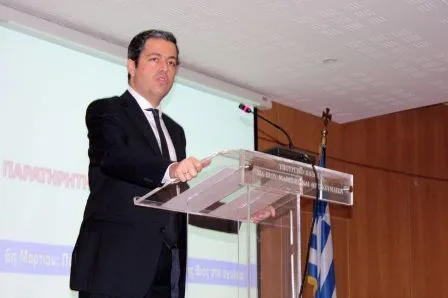 06-03-14 Σύντομος χαιρετισμός του αρμόδιου υφυπουργού για θέματα σχολικής βίας κ. …