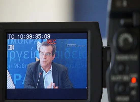 Συνέντευξη του Γ.Γ. του Υπουργείου Παιδείας Ιωάννη Παντή στην ΕΡΤ1