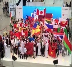 09-11-15 Στο βάθρο των νικητών με το ασημένιο μετάλλιο οι RoboSpecialists, κατηγορία ποδοσφαίρου, στην Ολυμπιάδα Ρομποτικής