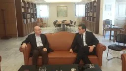 21-10-14 Συνάντηση ΥΦΥΠΑΙΘ Αλέξανδρου Δερμεντζόπουλου με τον Δήμαρχο Διδυμοτείχου