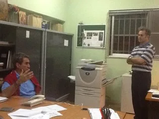 16-09-14 Απροειδοποίητη επίσκεψη Υ.ΠΑΙ.Θ, Ανδρέα Λοβέρδου στο 2ο εσπερινό ΓΕΛ Αθηνών