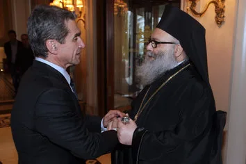 24-10-14 Επίσημο γεύμα προς τιμήν του Πατριάρχη Αντιοχείας Ιωάννη Ι΄