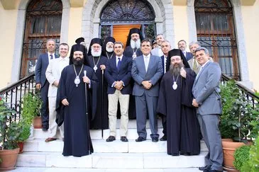 28-08-14 Συνάντηση Ηγεσίας Υ.ΠΑΙ.Θ. με Σεβασμιώτατους Μητροπολίτες Θράκης, Χίου και βουλευτές Θράκης