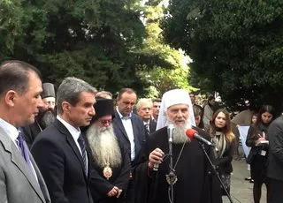 18-10-14 Παρουσία του Υ.ΠΑΙ.Θ, Ανδρέα Λοβέρδου στο Πατριαρχικό Τρισάγιο στο Μνημείο Καέντων της ιστορικής μαρτυρικής …