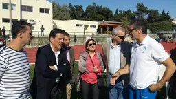 10-10-14 Ο ΥΦΥΠΑΙΘ Αλέξανδρος Δερμεντζόπουλος στην Αλεξανδρούπολη για τo πρόγραμμα Kid’sAthletics