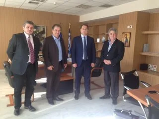 22-10-14 Συνάντηση Υφυπουργού Παιδείας και Θρησκευμάτων κ. Γεώργιου Στύλιου με τον Δήμαρχο Σουφλίου