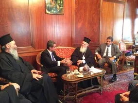 14-11-14 Συνάντηση ΥΠΑΙΘ, Α. Λοβέρδου με τον Παναγιώτατο Οικουμενικό Πατριάρχη κ.κ. Βαρθολομαίο