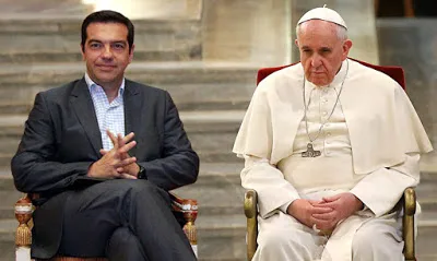 Και ο Τσίπρας μαζί με Βαρθολομαίο, Φραγκίσκο και Ιερώνυμο στη Λέσβο