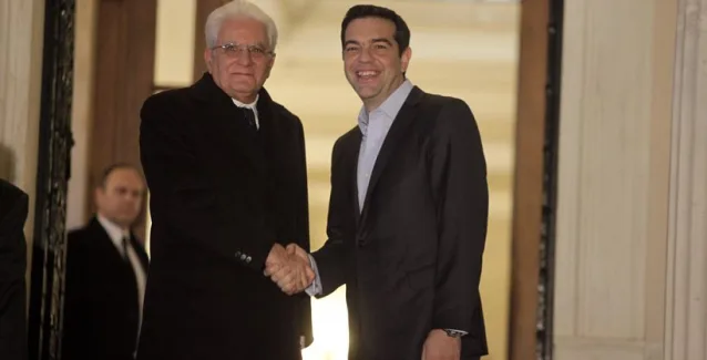 Συνάντηση Τσίπρα-Ματαρέλα στο Μαξίμου