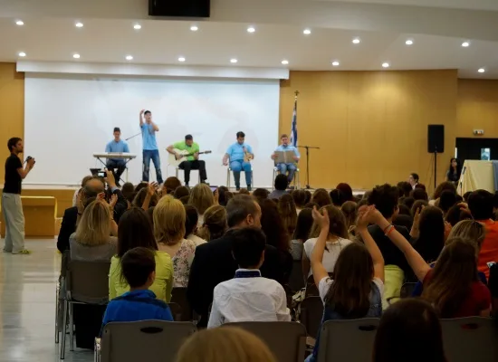 10-12-14 Ο ΥΦΥΠΑΙΘ Αλέξανδρος Δερμεντζόπουλος στην τελετή βράβευσης του 2ου Πανελλήνιου Διαγωνισμού «Λέμε ΟΧΙ στο σχολικό …