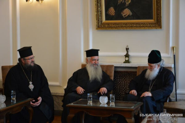Συνάντηση π. Θεοδώρου Ζήση και άλλων κληρικών με τον Πατριάρχη Βουλγαρίας Νεόφυτο
