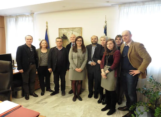 Ο Γ.Γ. του υπουργείου Ιωάννης Παντής με στελέχη του ΟΟΣΑ για την καταπολέμηση της διαφθοράς