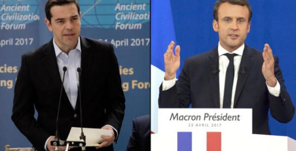 Ο Αλέξης Τσίπρας πήρε τηλέφωνο τον Μακρόν για συγχαρητήρια
