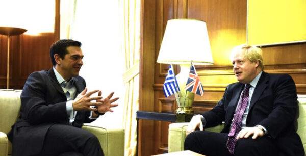 Κυπριακό και Brexit στο επίκεντρο της συνάντησης Τσίπρα – Τζόνσον
