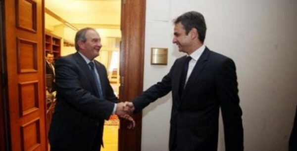 Συνάντηση του Κυριάκου Μητσοτάκη με τον Κώστα Καραμανλή