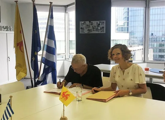 Επίσκεψη του Κωνσταντίνου Ζουράρι στις Βρυξέλλες για την υπογραφή Χάρτας Συνεργασίας
